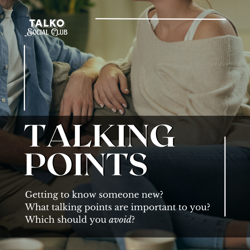 Talking Points for New Relationships and Getting to Know New People - Dating After Divorce Advice